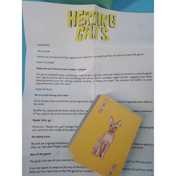 Herding Cats Card Game Complete . Ages 6+ - Picture 3 of 7